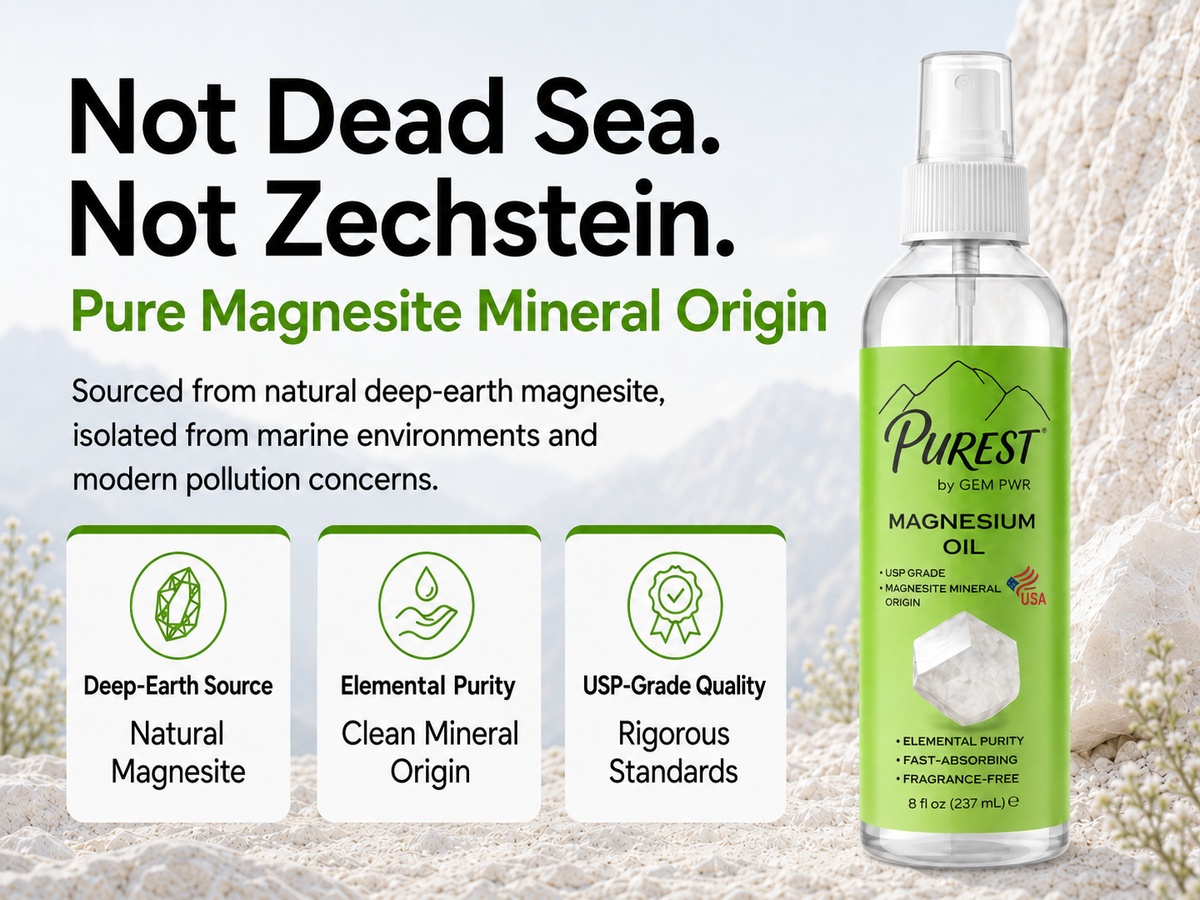 PUREST Magnesium Oil Spray, USP Grade, Topical Magnesium for Body & Feet, Made in USA, 4 fl oz - slide 2