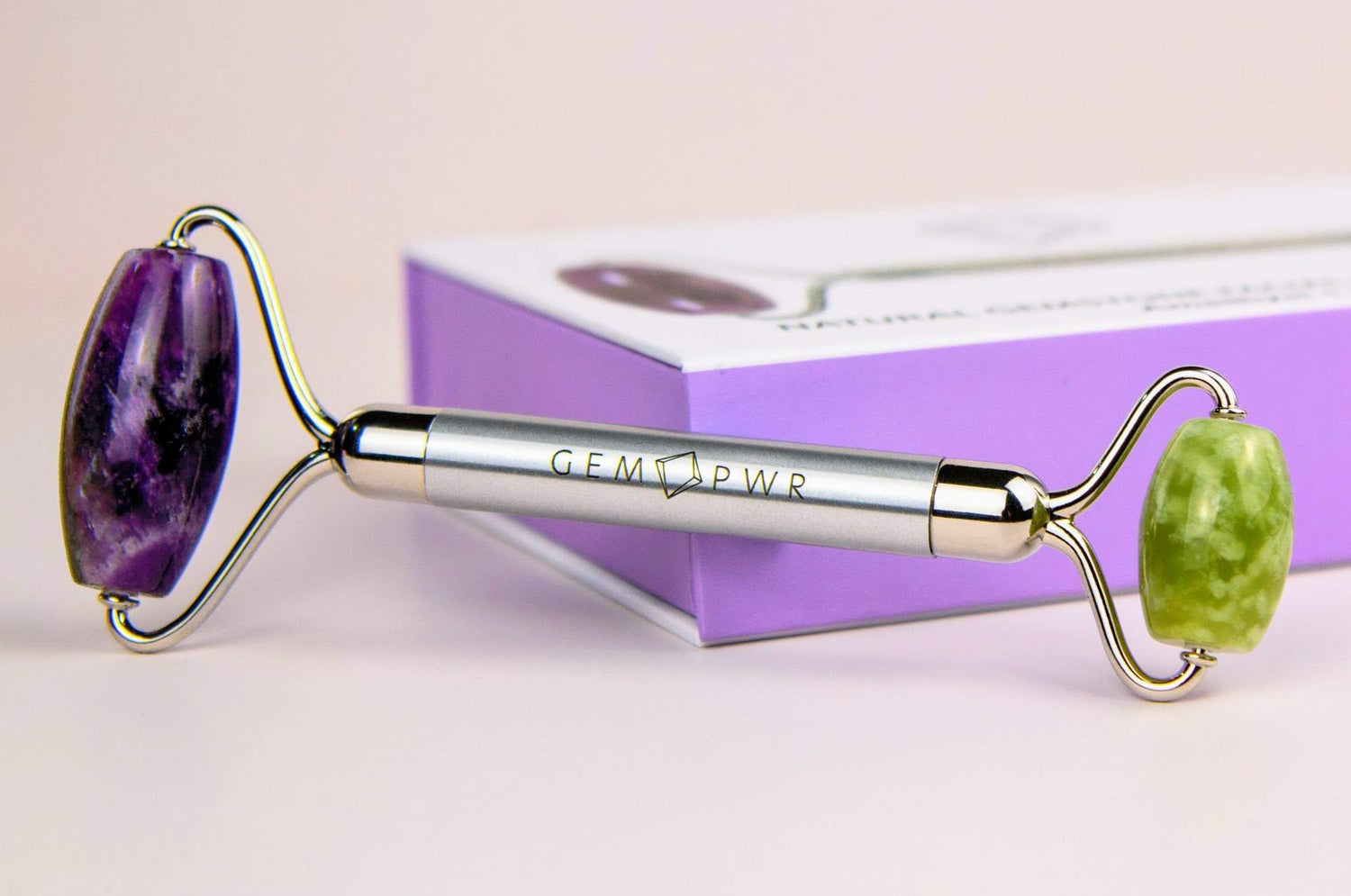 Amethyst + Jade Rollers with Box