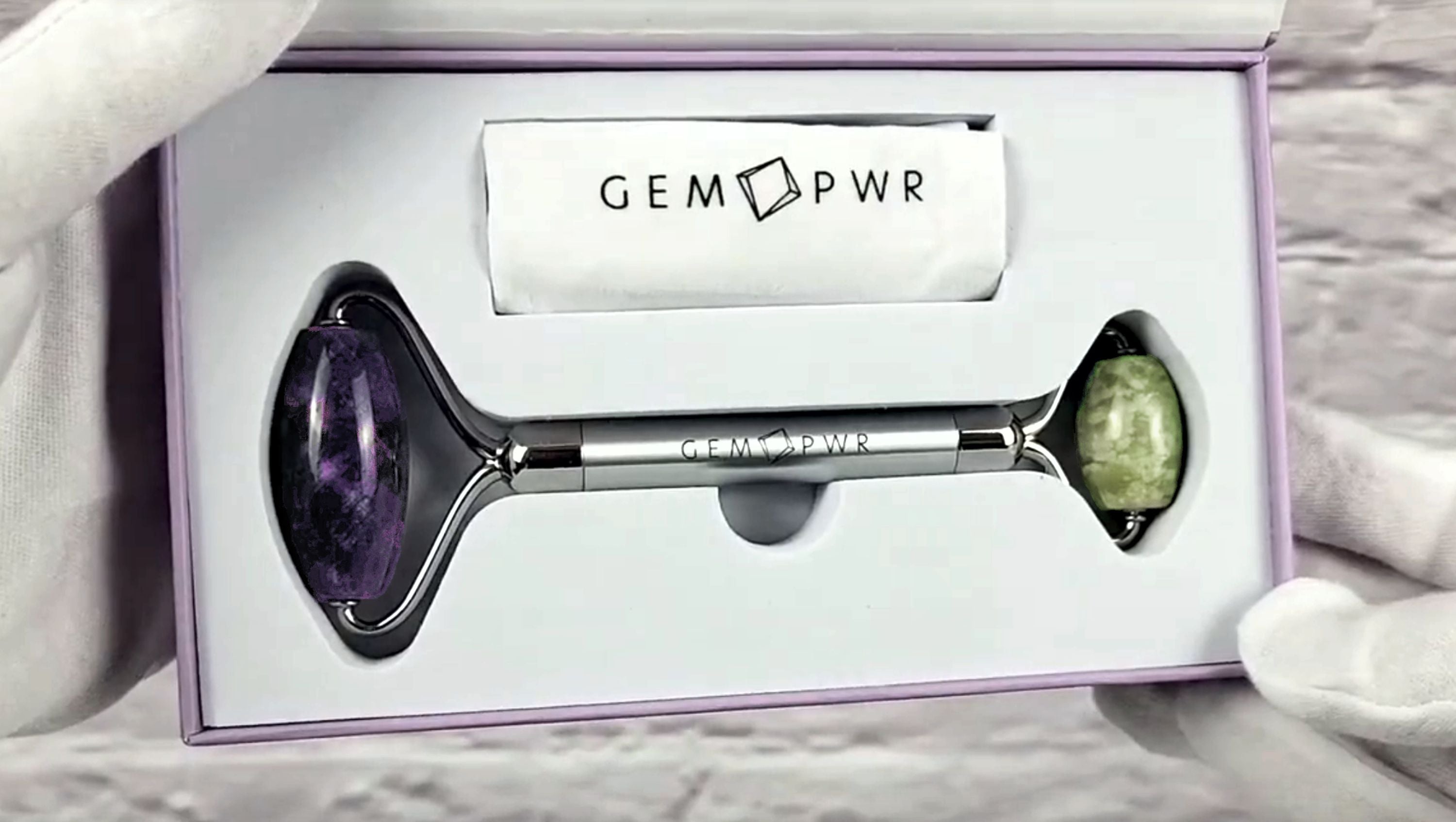 GEM PWR Amethyst + Jade Face Roller Unboxing