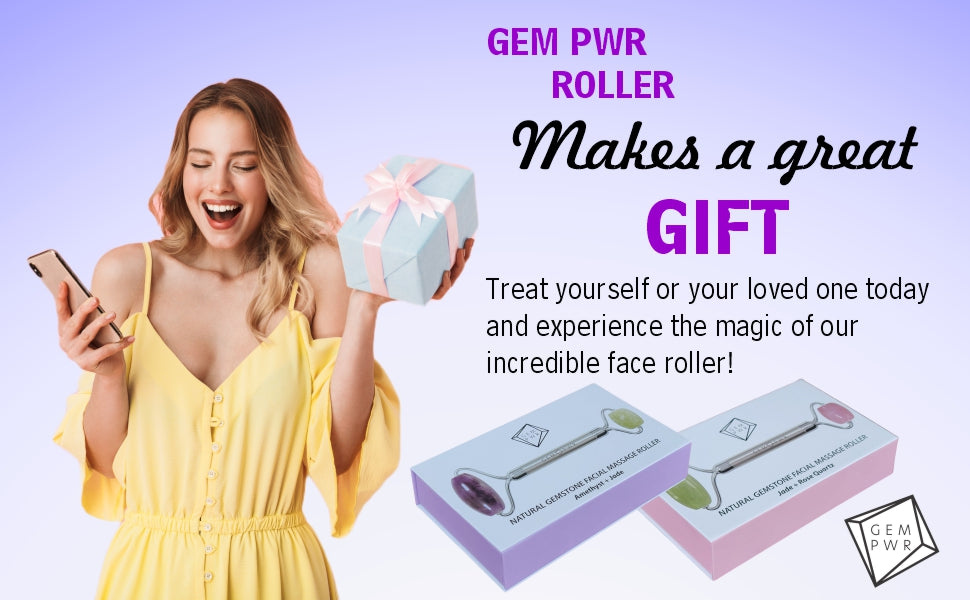 Amethyst + Jade Dual-Head Facial Roller | 2-in-1 Face Massage for Calming & Skin Renewal - slide 4