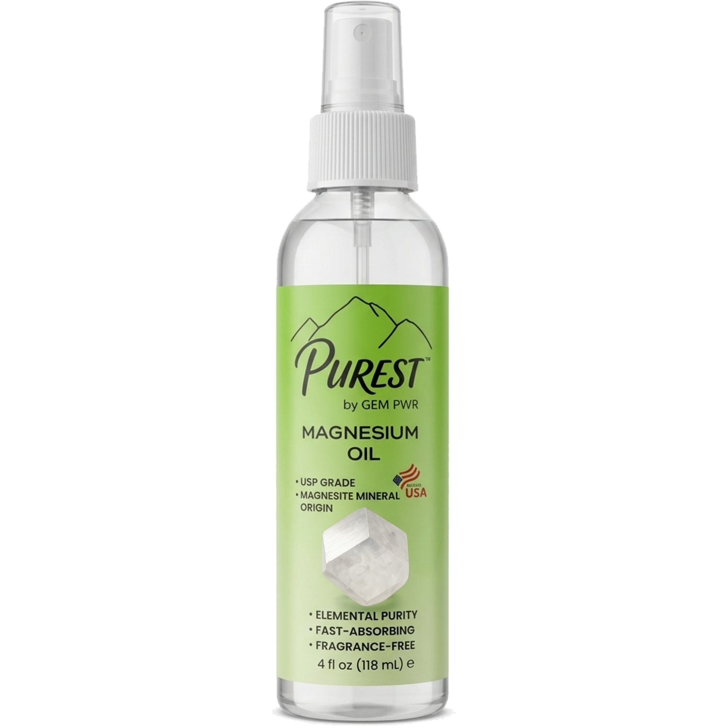 PUREST Magnesium Oil Spray 4 fl oz 2-Pack
